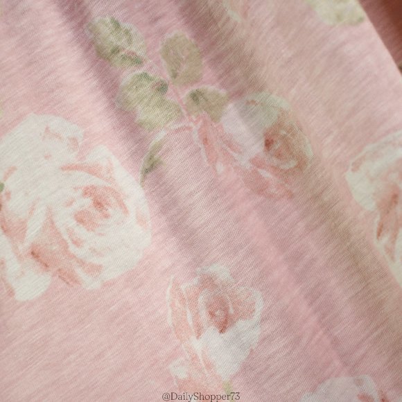 LoveShackFancy Women's "Chessie" Ballet Pink Floral Smocked Maxi Dress - Picture 10 of 12